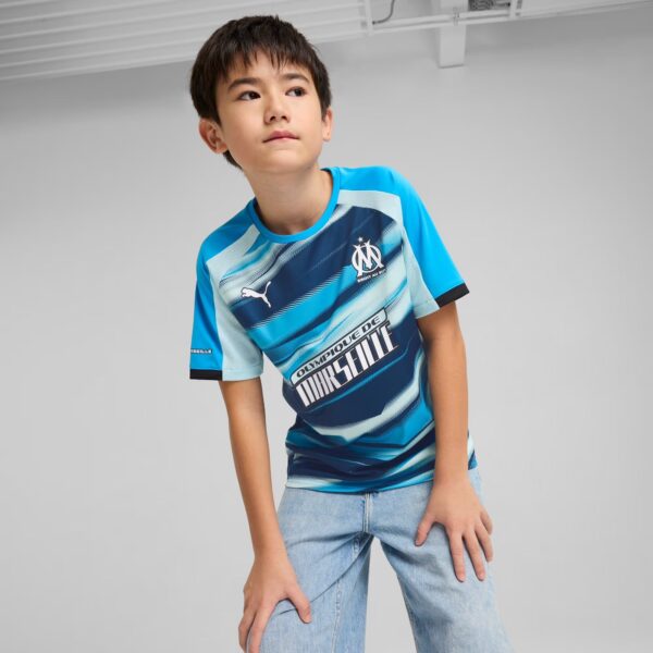 Maillot OM Faster Training Junior 2025 Bleu - Image 2