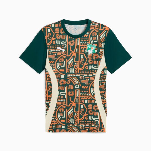 Maillot Côte d'Ivoire Pre-match Homme 2025 Vert