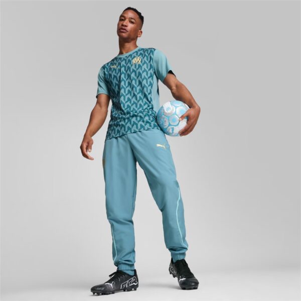 Maillot OM Pre-match Homme 2024/25 Bleu-Vert - Image 7
