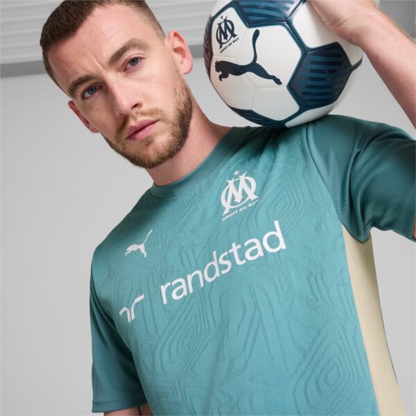 Maillot OM Training Homme 2024/25 Bleu-Vert - Image 3
