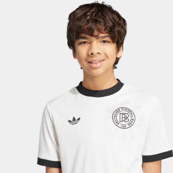 Maillot 125 Anniversaire Allemagne Junior 2025 Blanc - Image 3