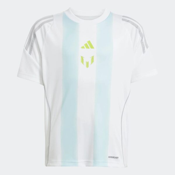 Maillot Adidas Messi Training Junior 2025 Blanc/Bleu
