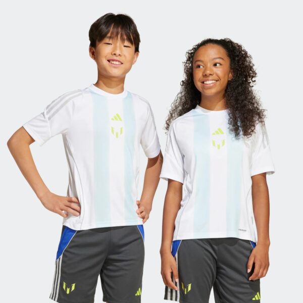 Maillot Adidas Messi Training Junior 2025 Blanc/Bleu - Image 2