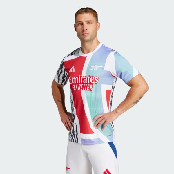 Maillot Arsenal Pre-match Homme 2024/25 Blanc - Image 2