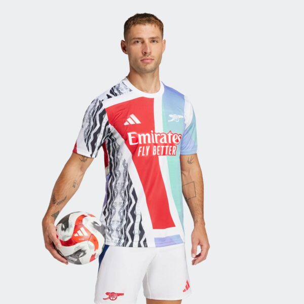 Maillot Arsenal Pre-match Homme 2024/25 Blanc - Image 7