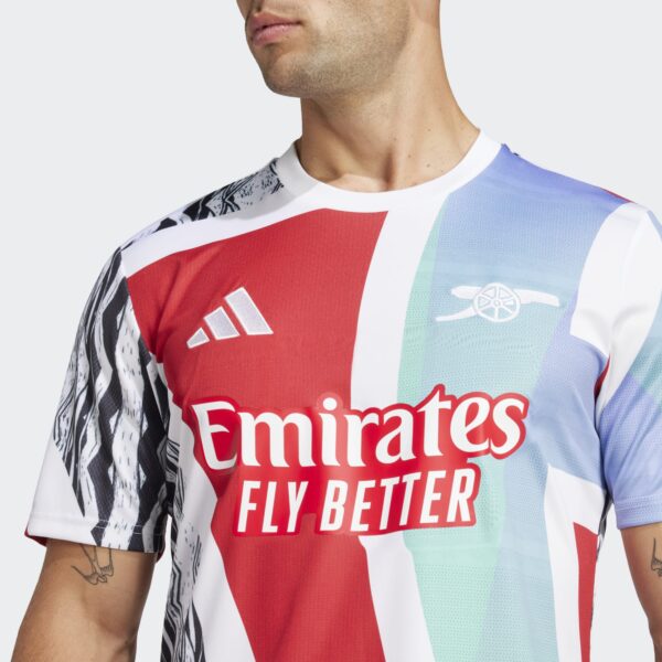 Maillot Arsenal Pre-match Homme 2024/25 Blanc - Image 3