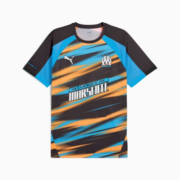 Maillot OM Faster Training Adulte 2025 Bleu/Orange