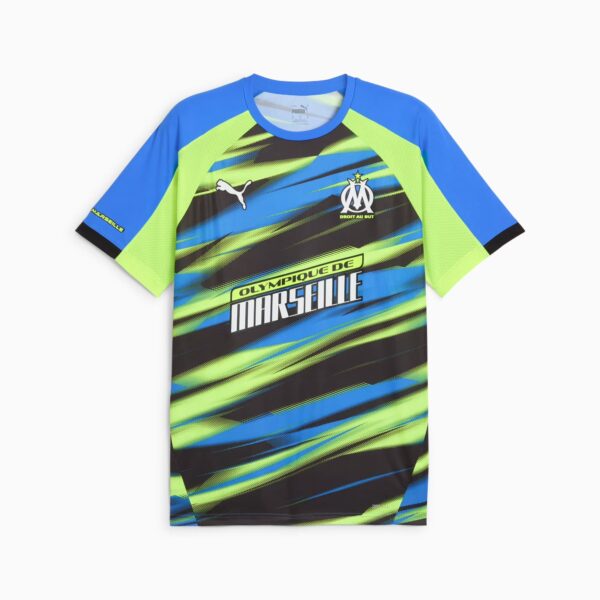 Maillot OM Faster Training Adulte 2025 Bleu/Vert
