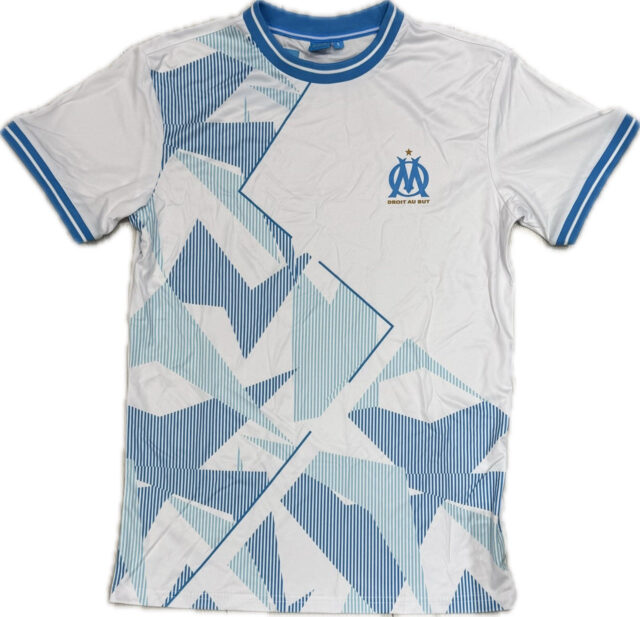 Maillot OM Logo Adulte 2025 Blanc