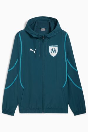Veste à Capuche OM Pre-match Homme 2024/25 Bleu