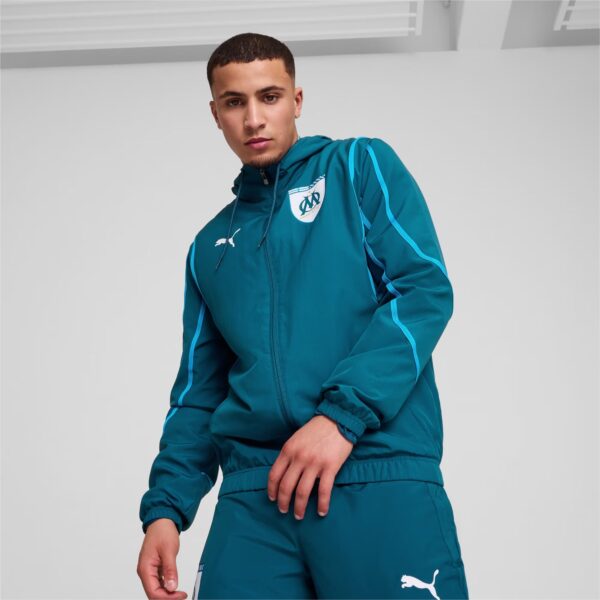 Veste à Capuche OM Pre-match Homme 2024/25 Bleu - Image 2
