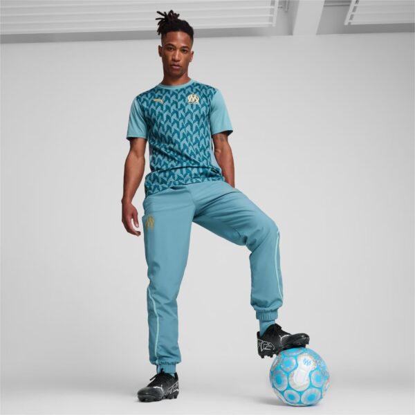 Pantalon OM Pre-match Homme 2024/25 Bleu-Vert - Image 7