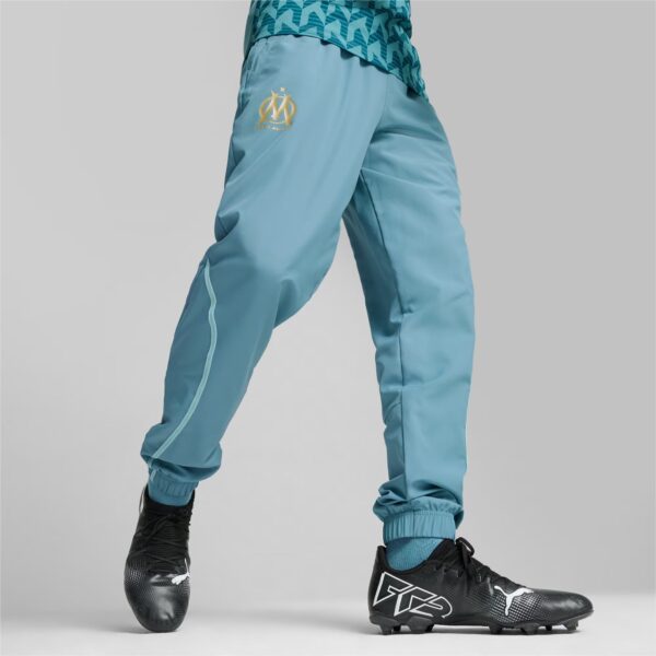 Pantalon OM Pre-match Homme 2024/25 Bleu-Vert - Image 2