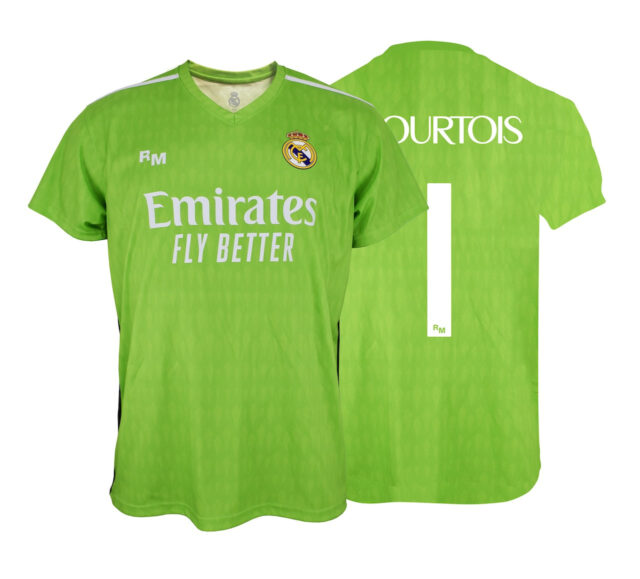 Maillot Real Madrid Homme Gardien Domicile Courtois 2023/24 Replica