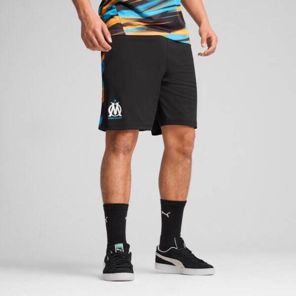 Short OM Training Faster Homme 2025 Noir/Bleu/Orange - Image 2