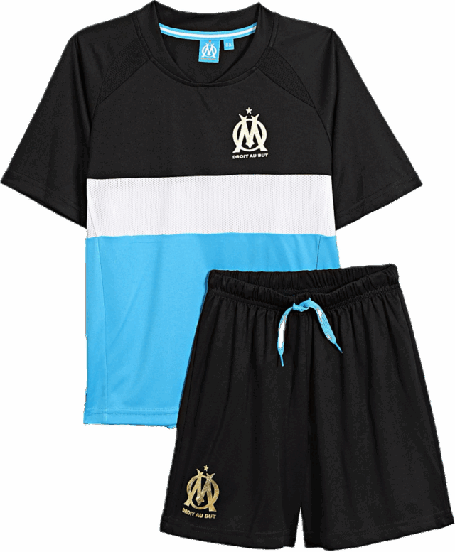 Ensemble Kit OM Fan Junior 2023/24 Bleu