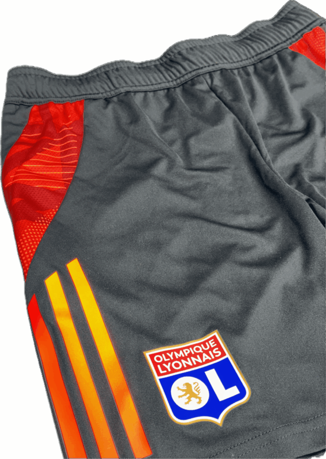 Short Olympique Lyonnais Training Tiro 24 Junior 2024/25 Noir - Image 2