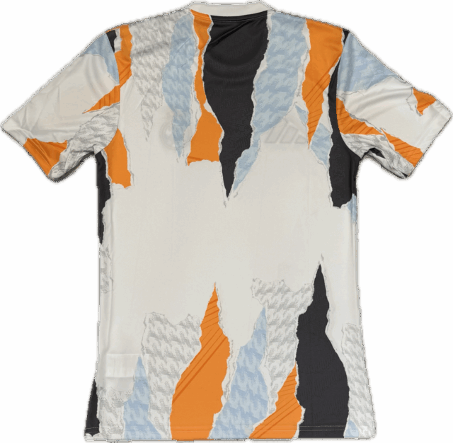 Maillot Real Madrid Pre-match Homme 2024/25 Blanc-Orange - Image 2