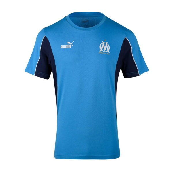 T-shirt OM ftblARCHIVE Homme 2025 Bleu - Image 2