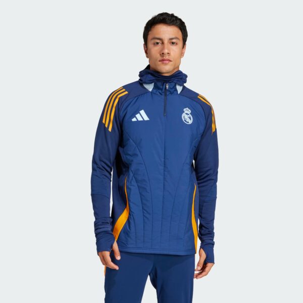 Top Real Madrid Training Winter Tiro 24 Homme 2024/25 Bleu Nuit - Image 3