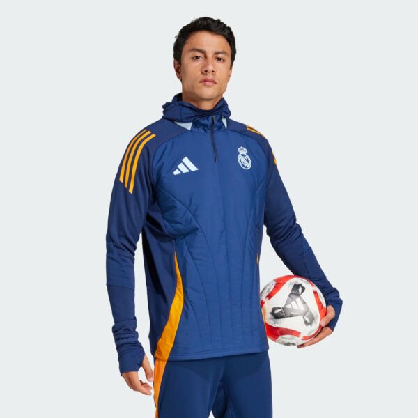 Top Real Madrid Training Winter Tiro 24 Homme 2024/25 Bleu Nuit - Image 6