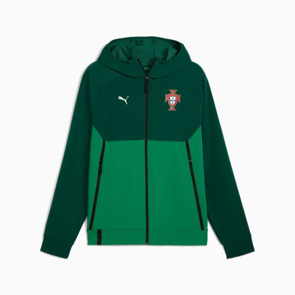 Veste à Capuche Portugal PUMATECH Homme 2025/26 Vert