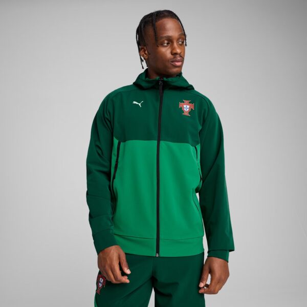 Veste à Capuche Portugal PUMATECH Homme 2025/26 Vert - Image 2