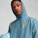 Veste à Capuche OM Pre-match Homme 2024/25 Bleu-Vert