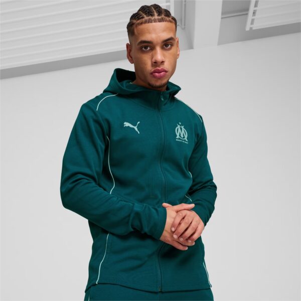 Veste à Capuche OM Casuals Homme 2024/25 Bleu - Image 2
