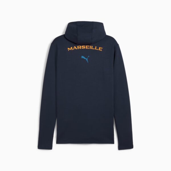 Veste à Capuche OM Casuals Homme 2024/25 Bleu Nuit - Image 4