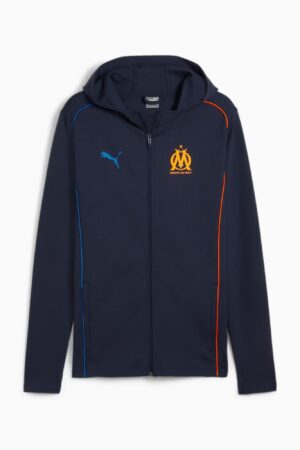 Veste à Capuche OM Casuals Homme 2024/25 Bleu Nuit