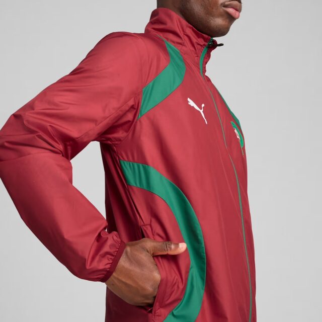 Veste Maroc Pre-match Homme 2025 Rouge - Image 6