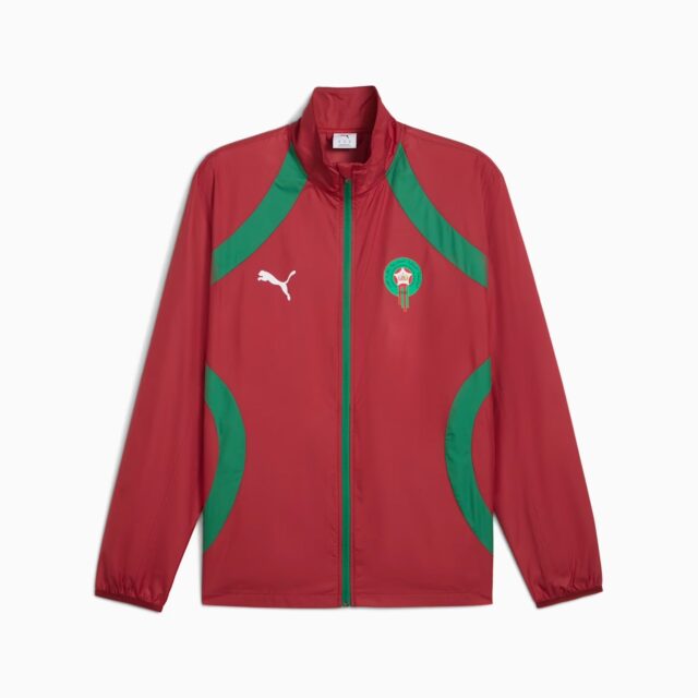 Veste Maroc Pre-match Homme 2025 Rouge