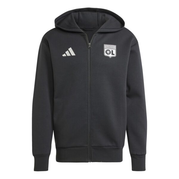 Veste à Capuche Olympique Lyonnais Anthem Homme 2024/25 Noir
