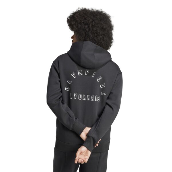 Veste à Capuche Olympique Lyonnais Anthem Homme 2024/25 Noir - Image 4