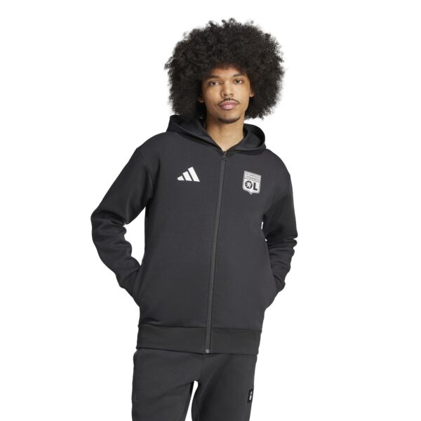 Veste à Capuche Olympique Lyonnais Anthem Homme 2024/25 Noir - Image 2
