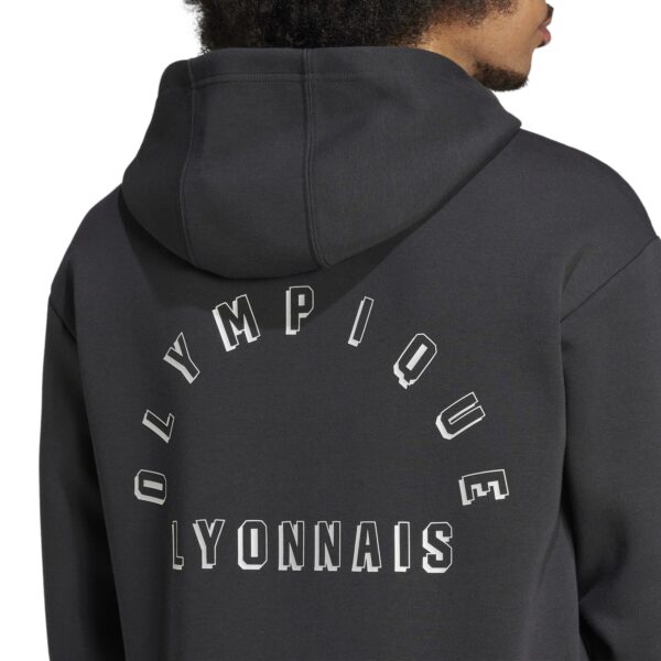Veste à Capuche Olympique Lyonnais Anthem Homme 2024/25 Noir - Image 5