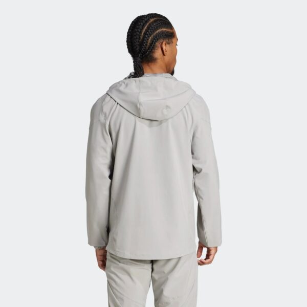 Veste à Capuche Real Madrid Survêtement Woven 2025 Gris - Image 4