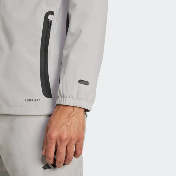 Veste à Capuche Real Madrid Survêtement Woven 2025 Gris - Image 5