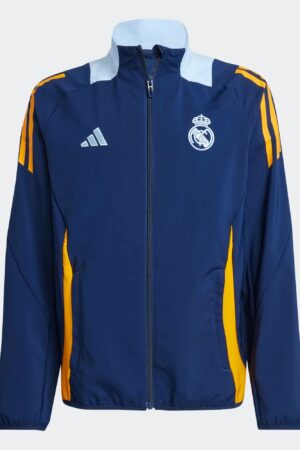 Veste de Présentation Real Madrid Tiro 24 Junior 2024/25 Bleu