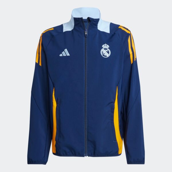 Veste de Présentation Real Madrid Tiro 24 Junior 2024/25 Bleu