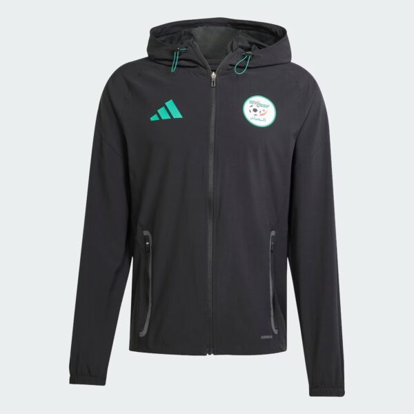 Veste de Survêtement Algérie Tiro 2025 Competiton Vis Tech Noir