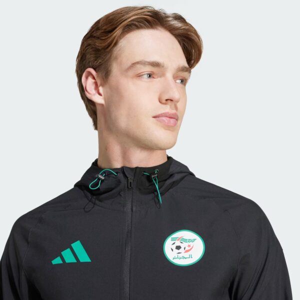 Veste de Survêtement Algérie Tiro 2025 Competiton Vis Tech Noir - Image 3