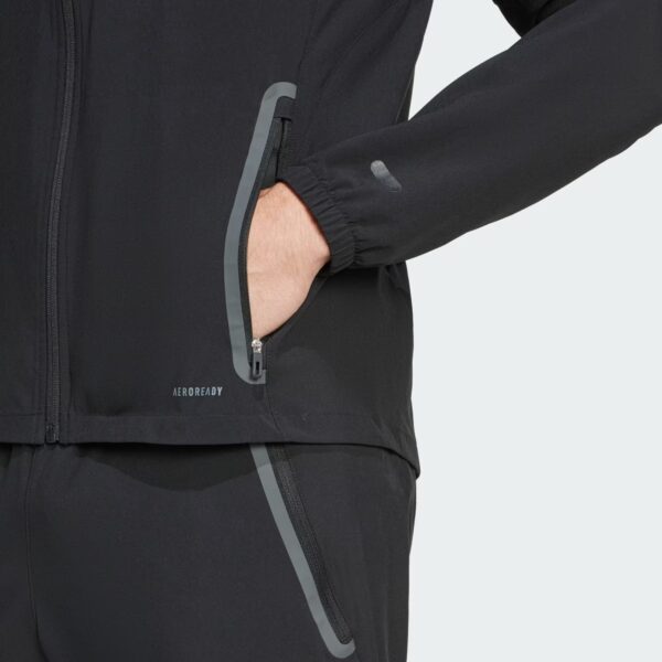 Veste de Survêtement Algérie Tiro 2025 Competiton Vis Tech Noir - Image 5