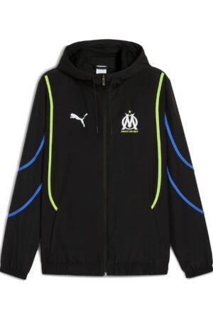 Veste à Capuche OM Pre-Match Faster 2025 Noir