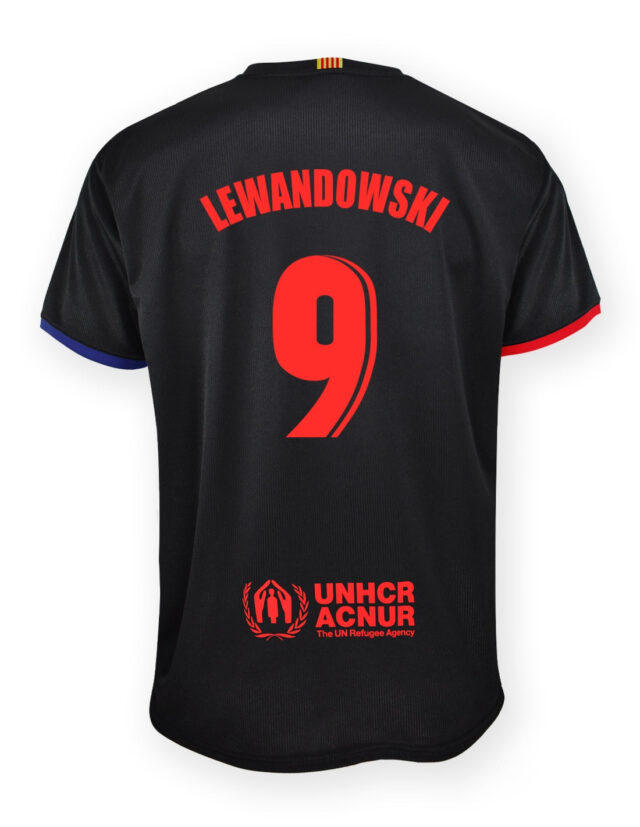 Maillot FC Barcelone Extérieur Homme Lewandowski 2024/25 Replica