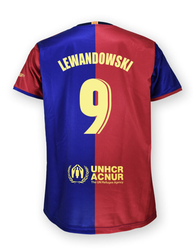 Kit FC Barcelone Domicile Junior Lewandowski 2024/25 Replica - Image 4