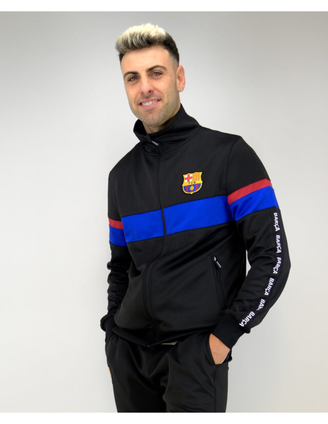 Survêtement Entier FC Barcelone Adulte 2025 Noir - Image 2
