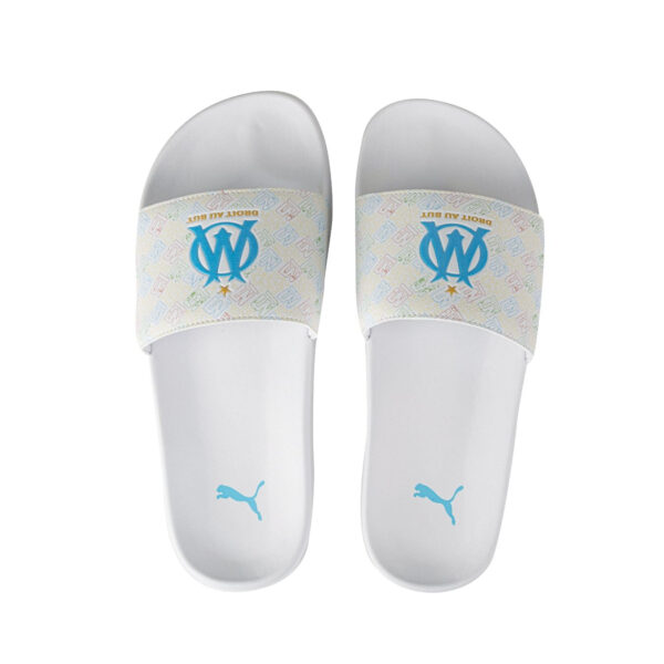 Claquette OM Leadcat 2.0 OM x Africa / Puma 2024 Blanc - Image 2