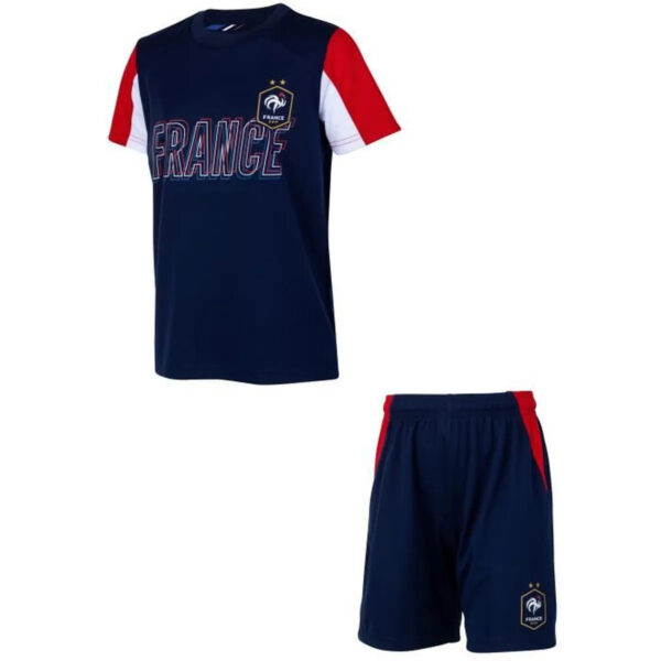 Ensemble Kit France F.F.F. Fan Junior 2023/24 Bleu